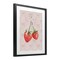 Stupell Industries Bows & Berries Strawberry Framed Print Under Glass, design by Jesse Keith